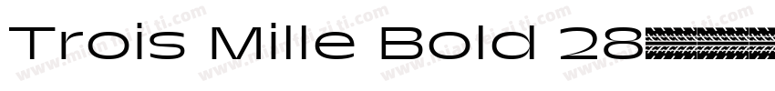Trois Mille Bold 28字体转换